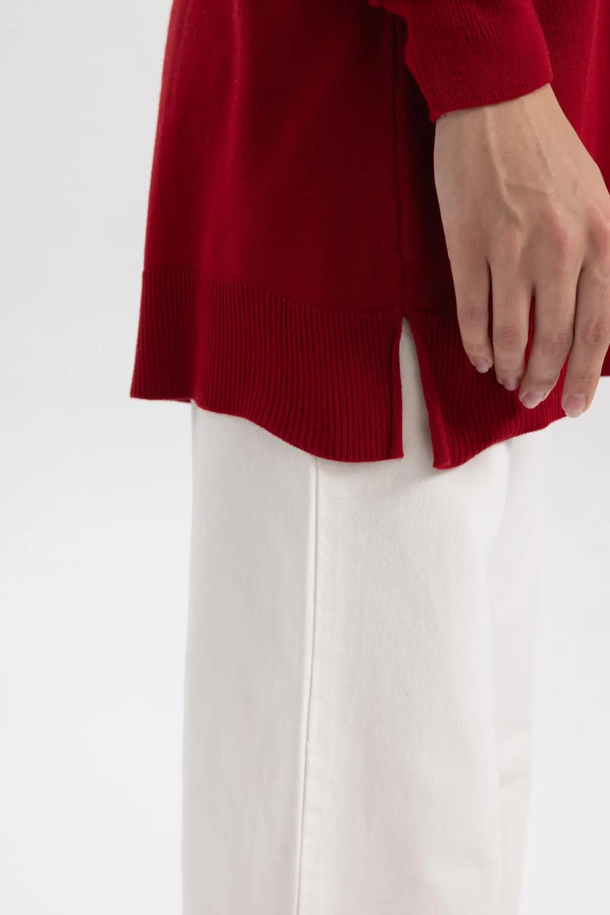 DeFacto  Basic-Tunika mit normaler Passform und extraweicher Strickware
