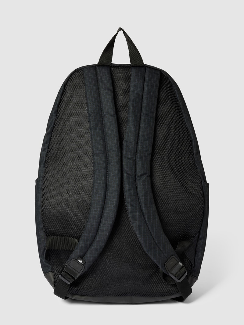Rucksack mit Label-Print in schwarz