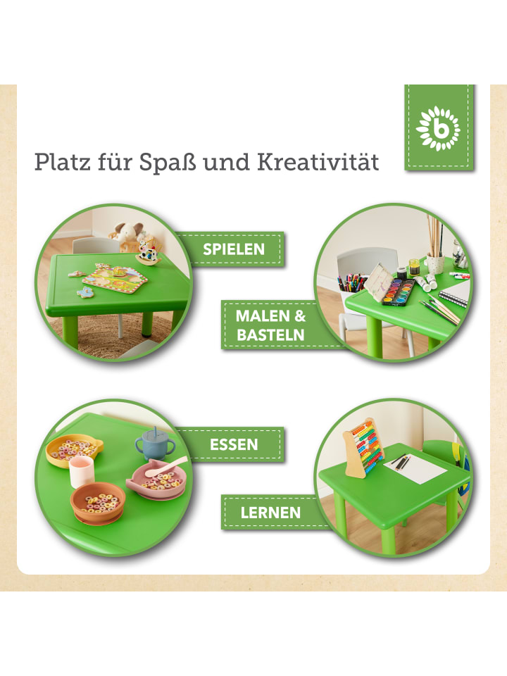 Bieco Spielwaren Kindertisch in Grün günstig kaufen onesize
