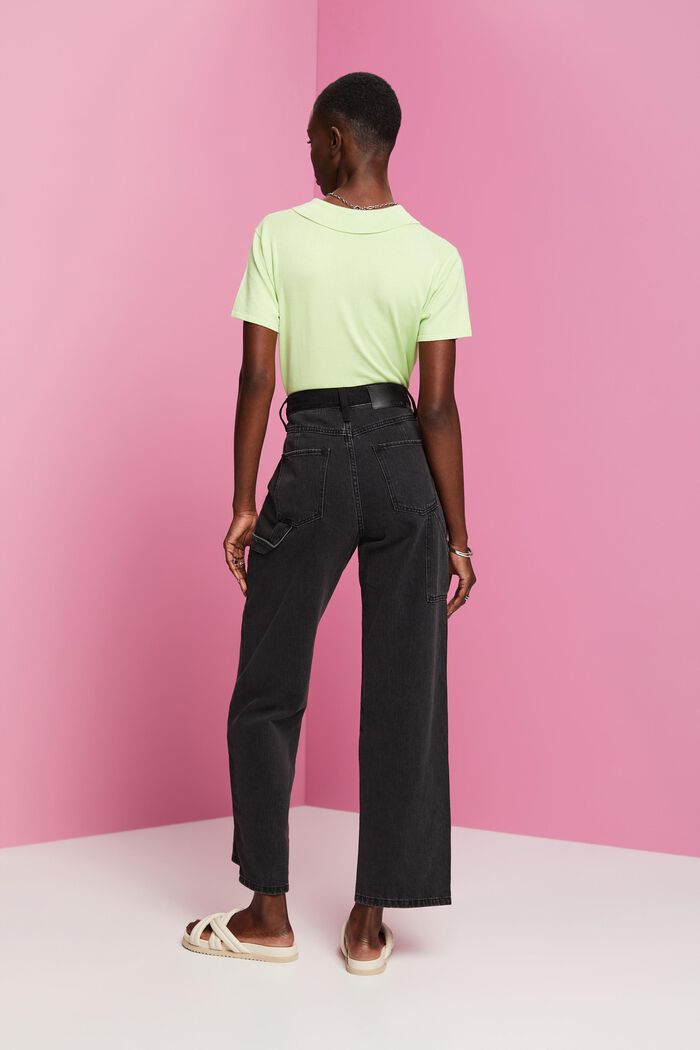 Retro-Jeans mit hohem Bund und weitem Bein