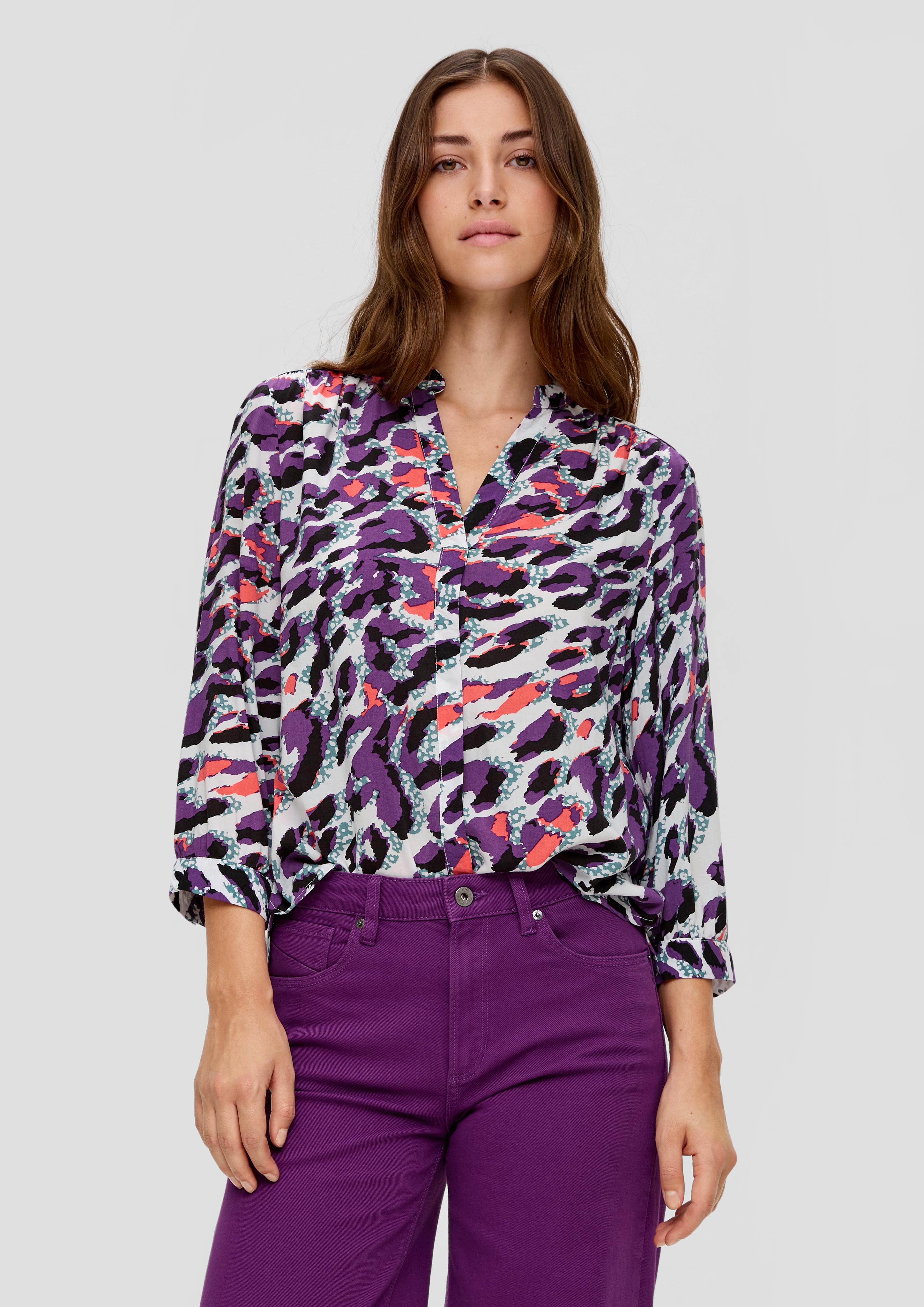 Viskosebluse mit Tunika-Ausschnitt  2134348-02A4