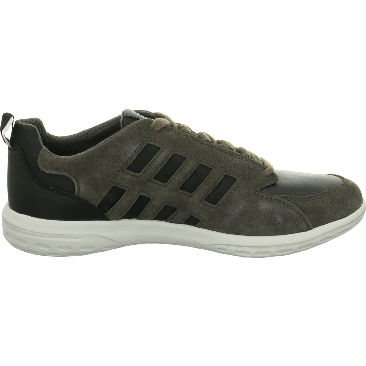 GEOX Freizeit Schnürer grau charcoal/black