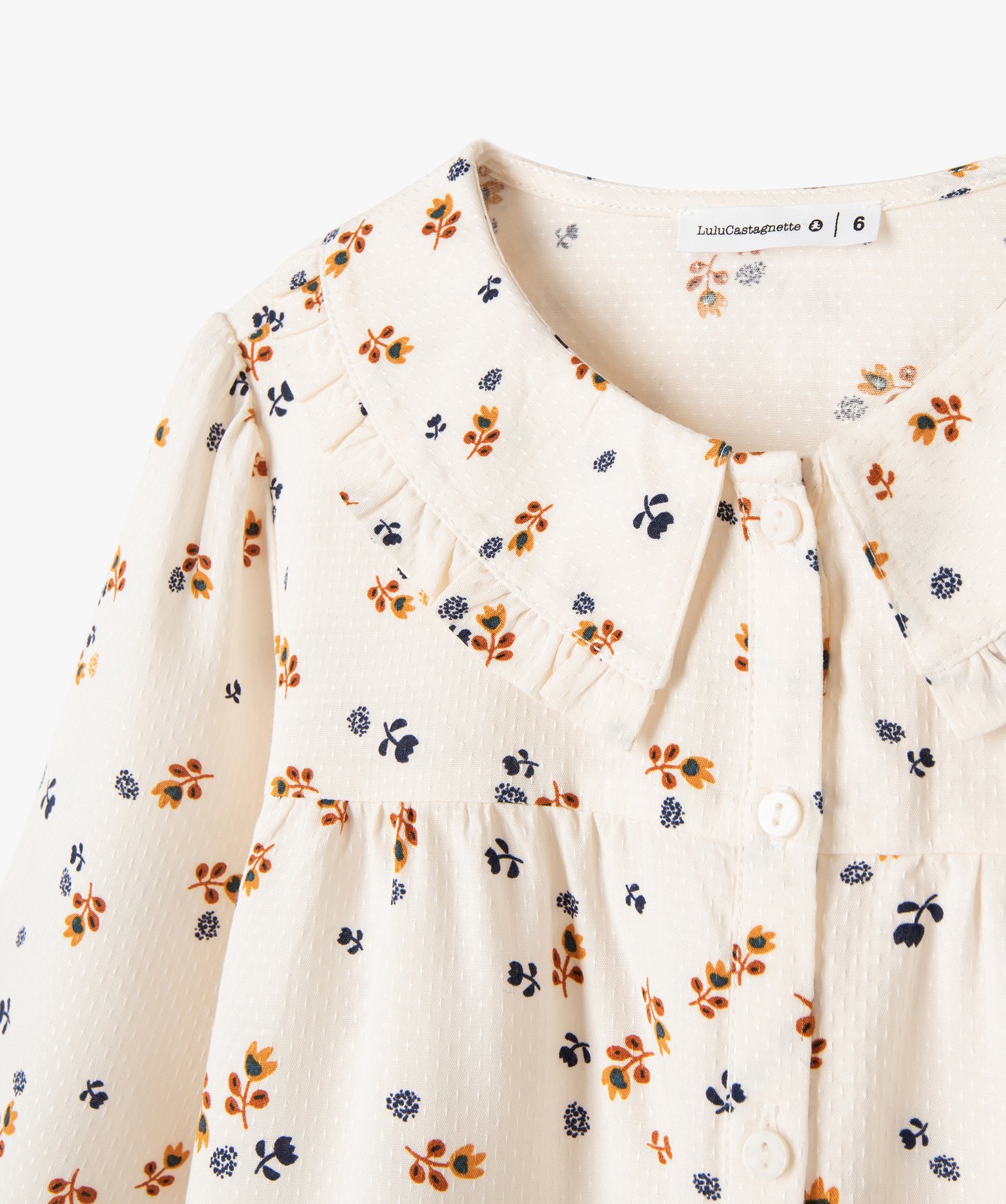 Chemise à manches longues imprimée fille - LuluCastagnette ecru | GEMO