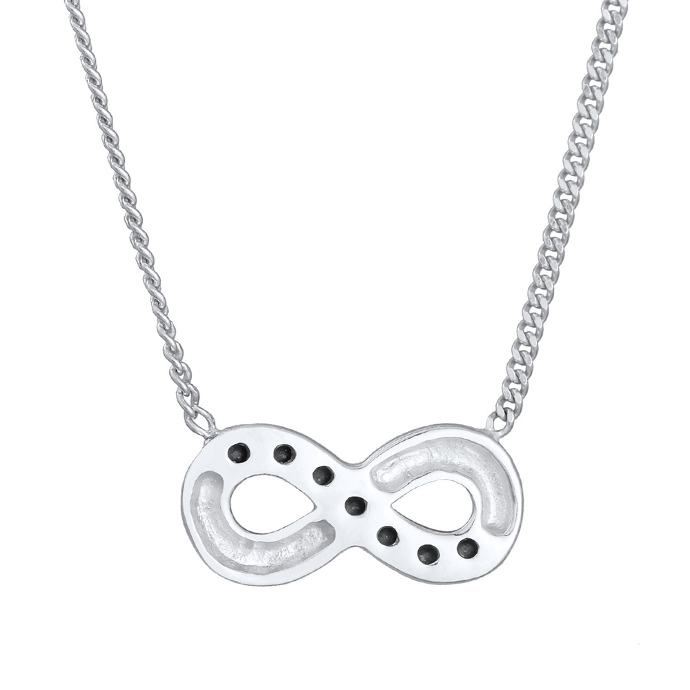 Elli Elli Collier Femmes pendentif symbole l'infini avec cristaux en argent sterling 9 collier