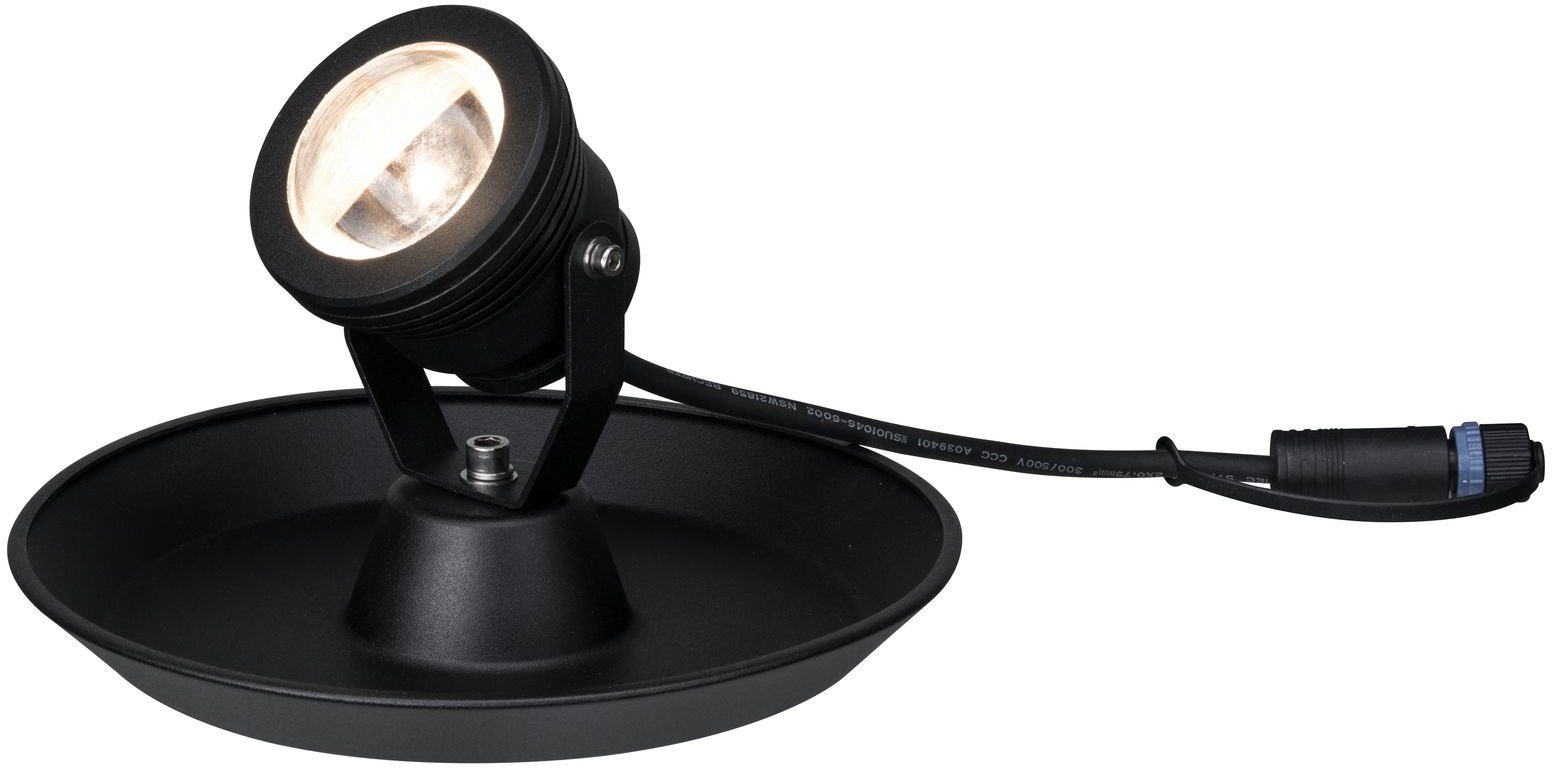 Paulmann LED Teichleuchte Plug & Shine, Plug & Shine, LED fest integriert, Warmweiß, LED-Modul, IP68 3000K 24V mit 2m Kabel