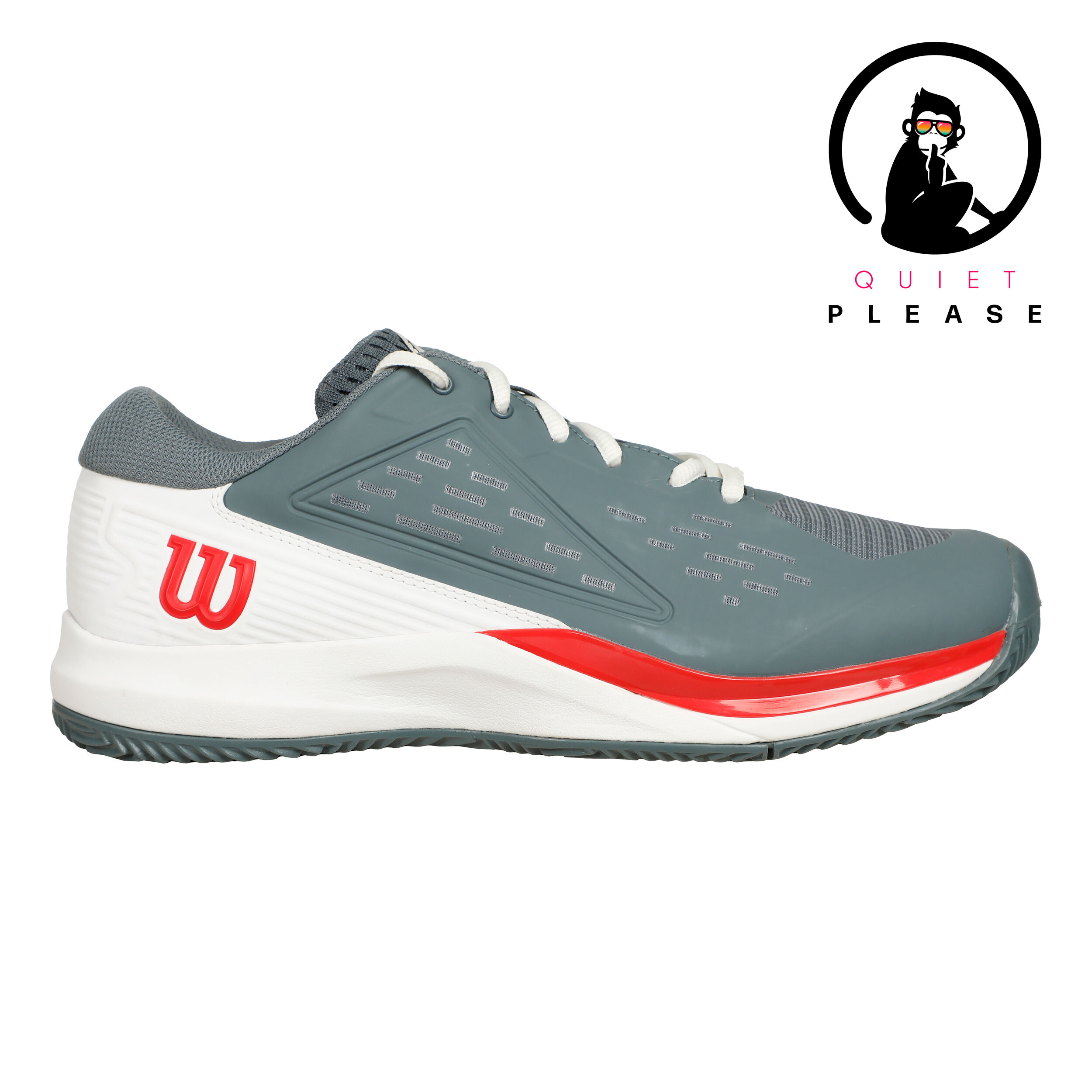 Rush Pro Ace Quiet Please Sandplatzschuh Herren - Grau, Orange