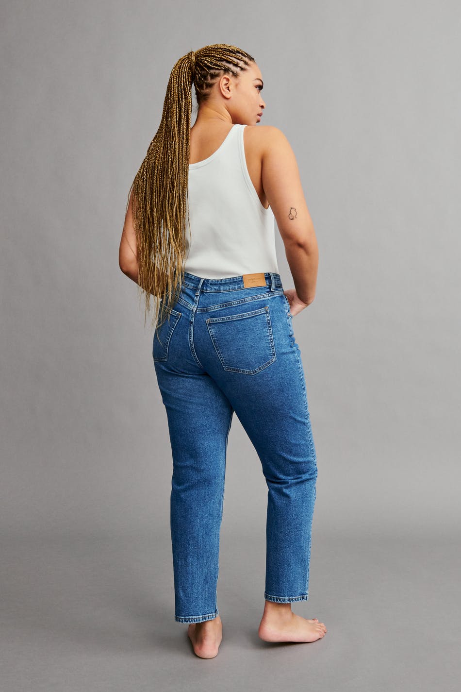 Straight stretch jeans