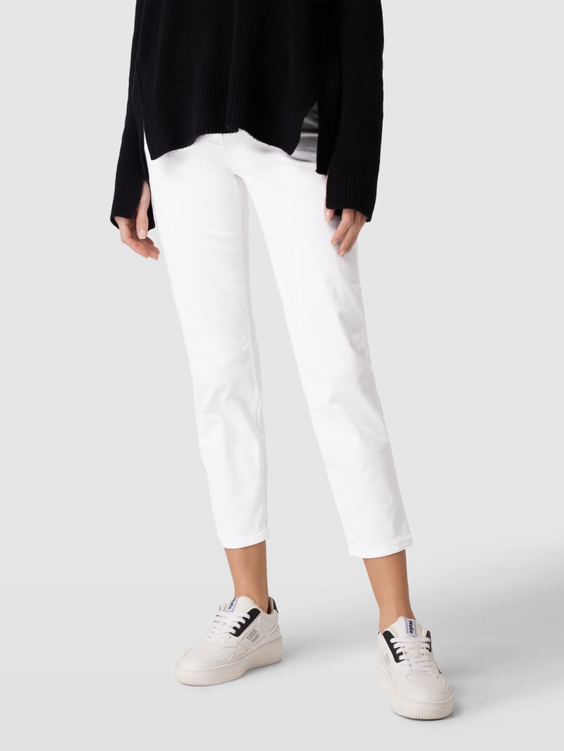Jeans mit geradem Schnitt in weiß