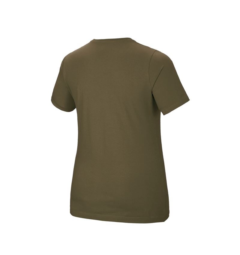 e.s. T-Shirt cotton stretch, Damen, plus fit