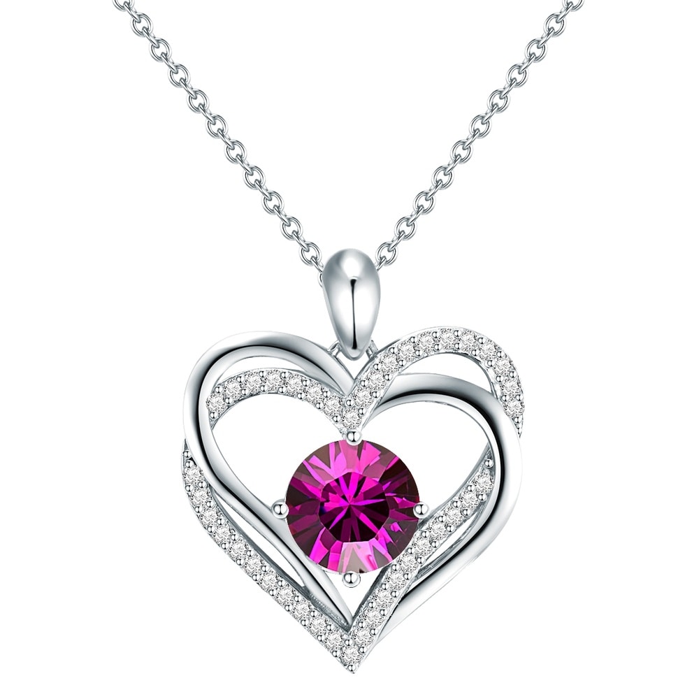 Rafaela Donata Chaîne de cristaux Swarovski Coeur Argent sterling Orné de cristaux Swarovski en  collier
