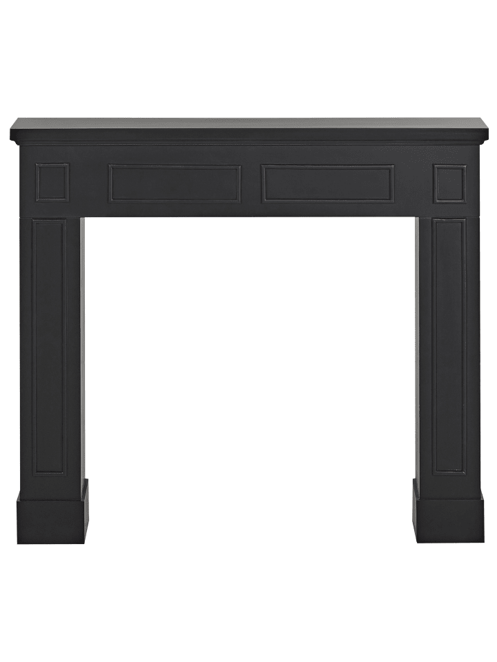 Beliani Kaminumrandung BROADWATER in Schwarz - (W) 110 x (H) 96 x (L) 22 cm günstig kaufen onesize