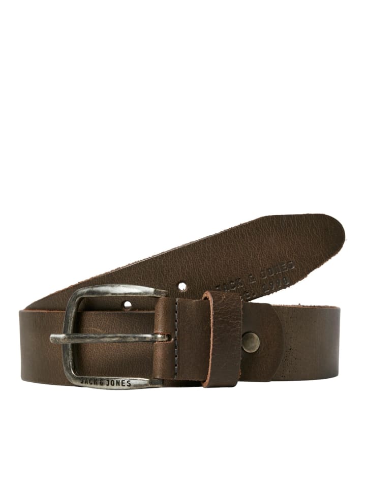 Jack & Jones Ledergürtel 'JACPAUL' Braun günstig kaufen