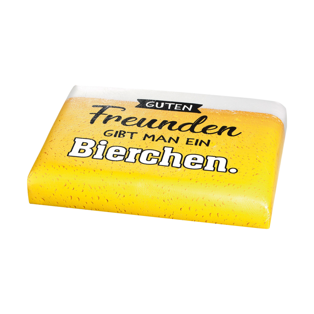 Sitzpolster Bierchen gelb