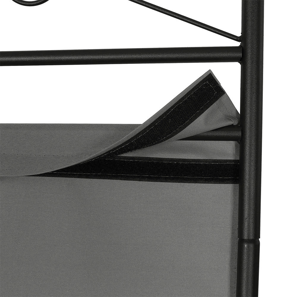 Never Indoor Paravent 4-teilige Raumteiler 180 x 163 cm Grau