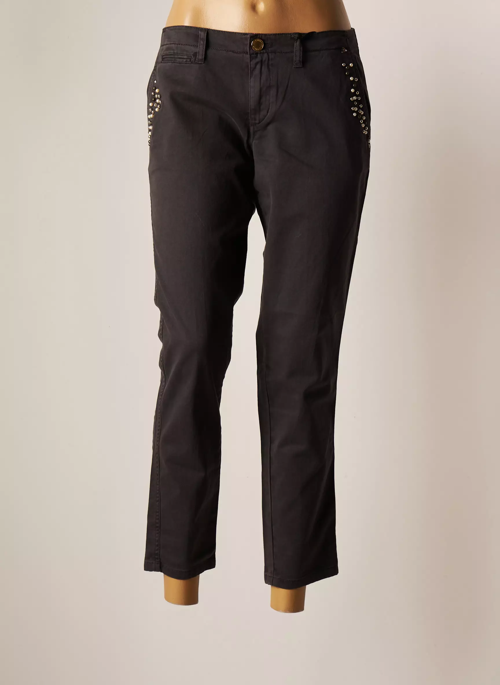 Guess Pantalons Chino Femme couleur gris