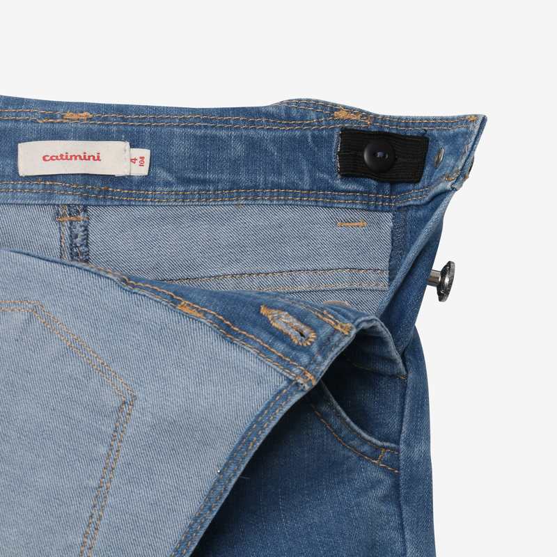 Salopette fille denim 7/8ème Catimini