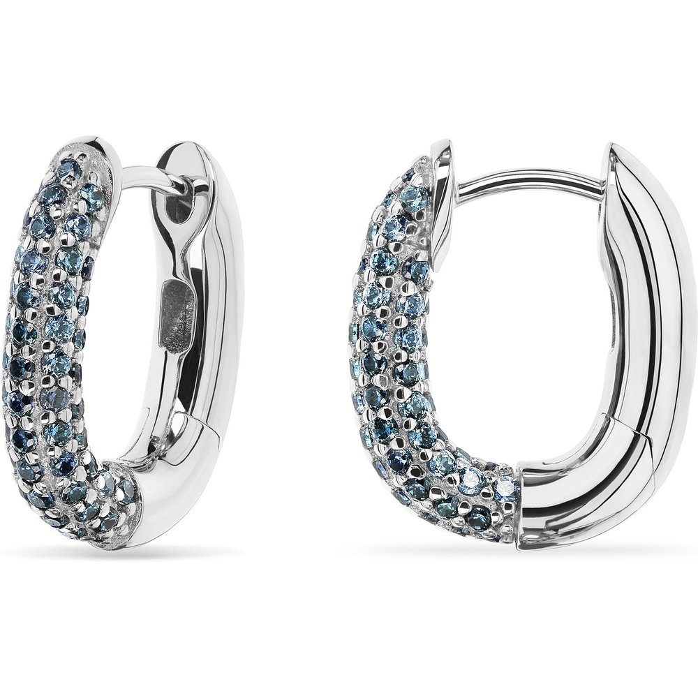 Jette Créoles 925 Argent Boucles d'oreilles