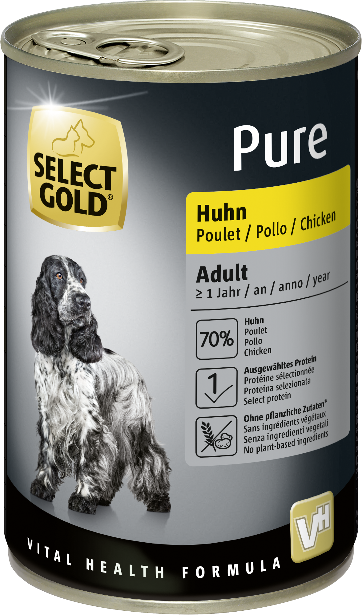 SELECT GOLD Hundenassfutter SELECT GOLD Pure Adult Huhn 6x400 g