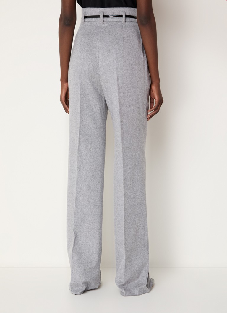 MaxMara Zac high-waist straight-fit virgin wool trousers with side pockets