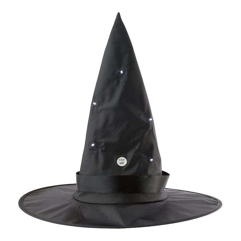 Aå Heksehatt m/LED Halloween