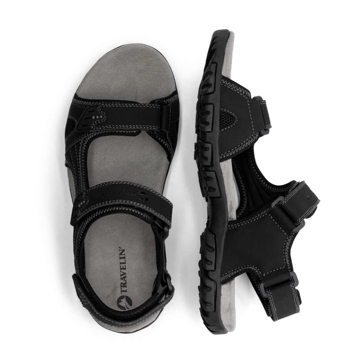 Travelin' Horten Black Herren Sandalen
