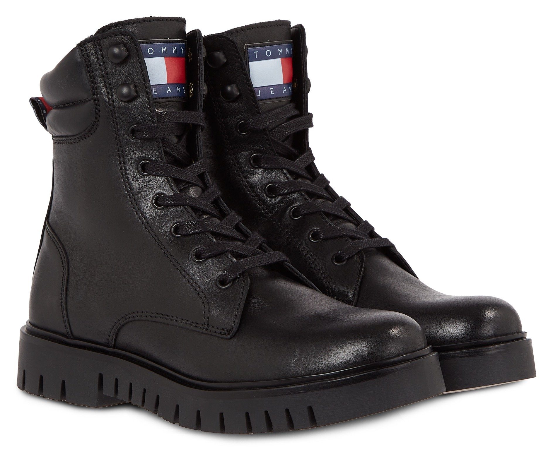 Tommy Jeans TJW LACE UP BOOT Schnürboots mit weich abgepolstertem Schaftrand