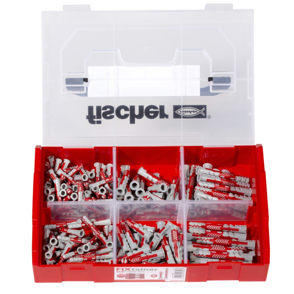 Fischer 541105 FIXtainer - kołki DUOPOWER krótkie i długie 210 szt.