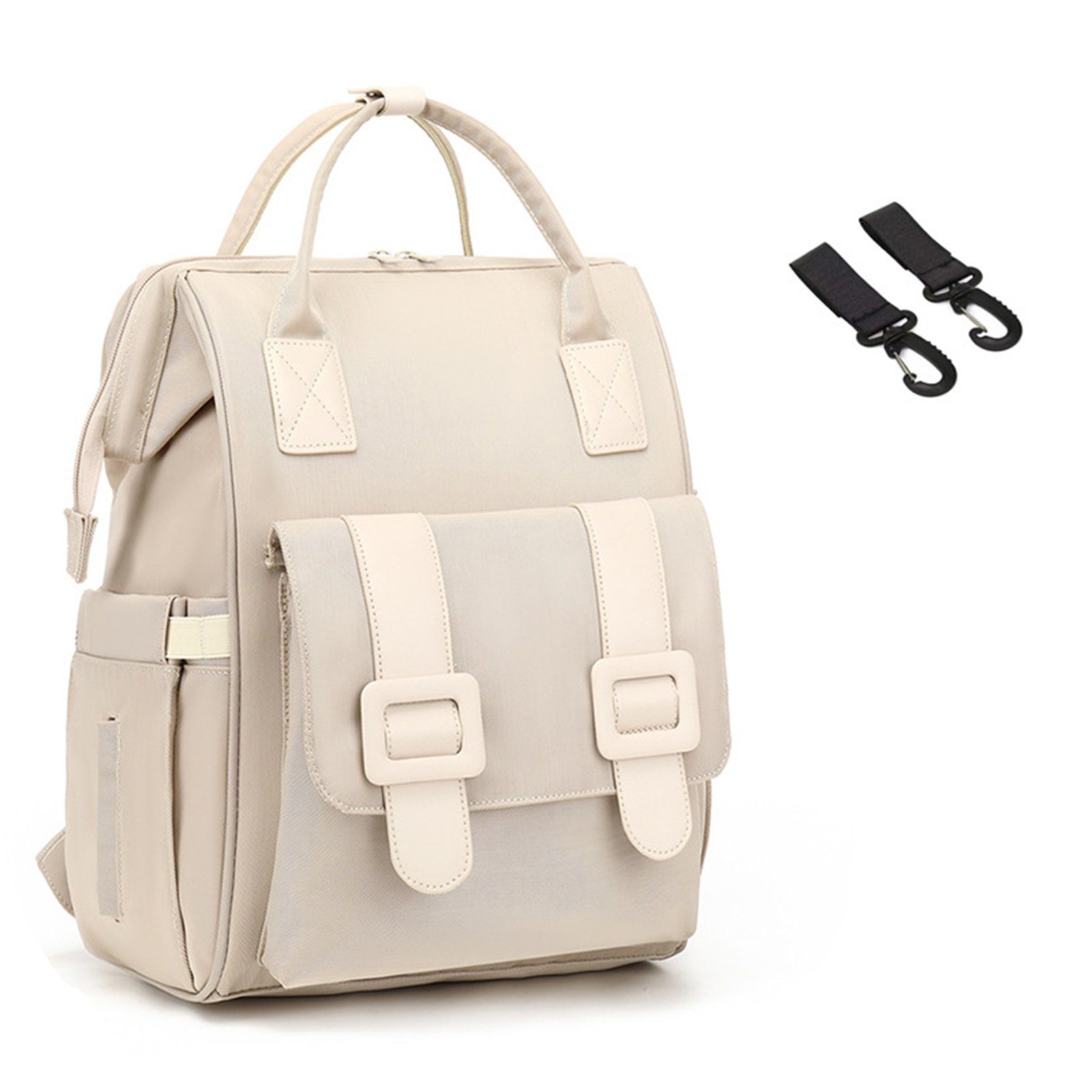 REDOM Wickelrucksack Wickeltasche Rucksack Baby Multifunktions-Babytaschen wasserabweisend (Windeln Babyflasche Milchfläsche Rucksack Tasche mit USB-Anschluss, Multifunktional, Babytasche, Wickelrucksack), mit Kinderwagen-Haken