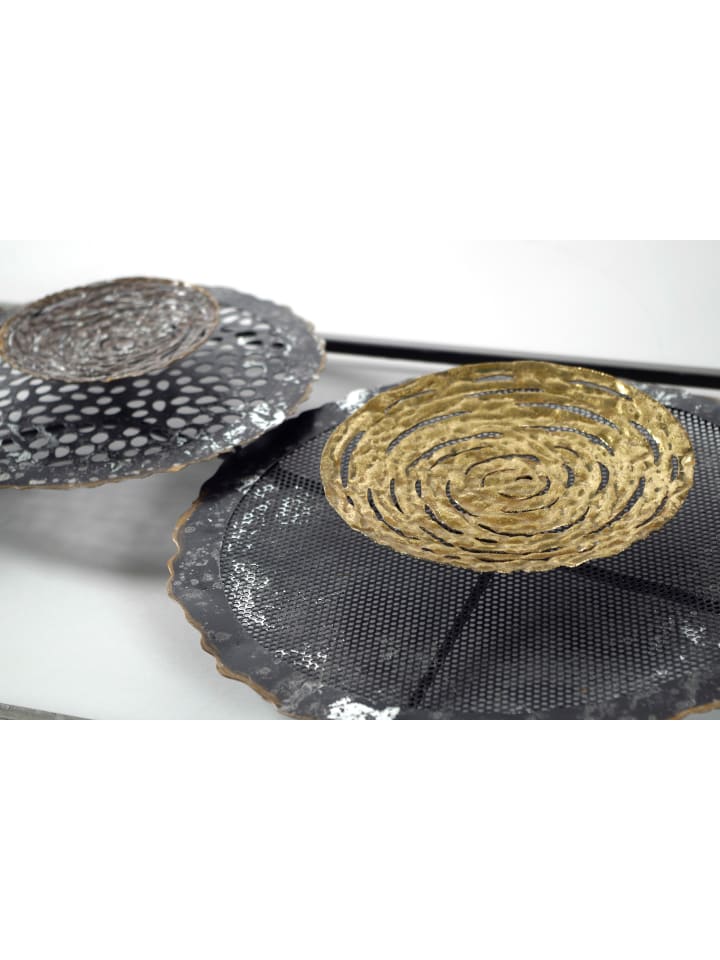 kobolo Metallbild BLOSSO; in Grau günstig kaufen onesize