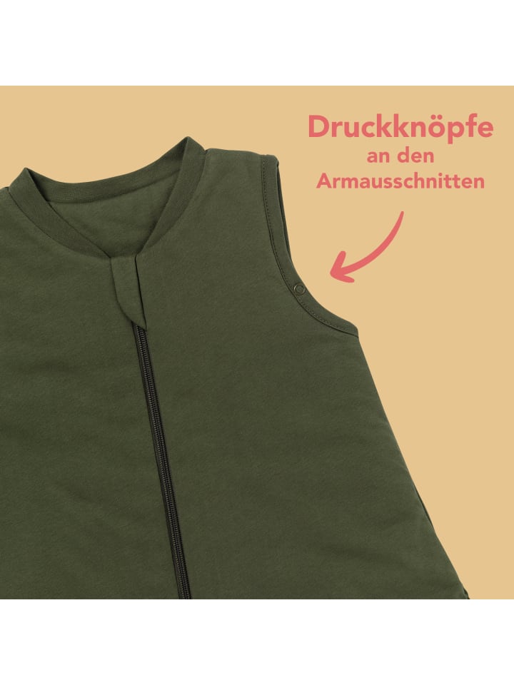 Schlummersack Babyschlafsack, 1.0 TOG in Grün günstig kaufen
