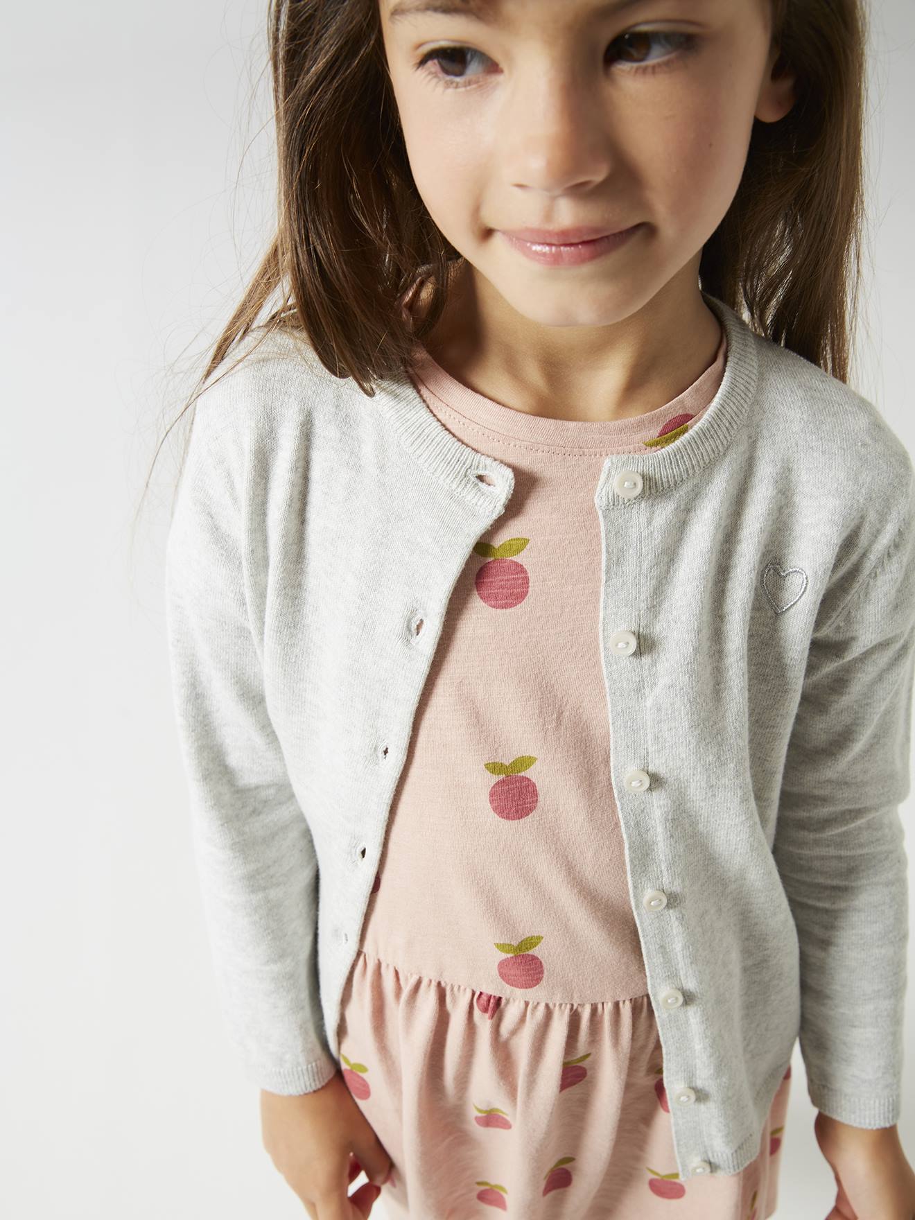 Gilet Basics personnalisable fille bleu glacier