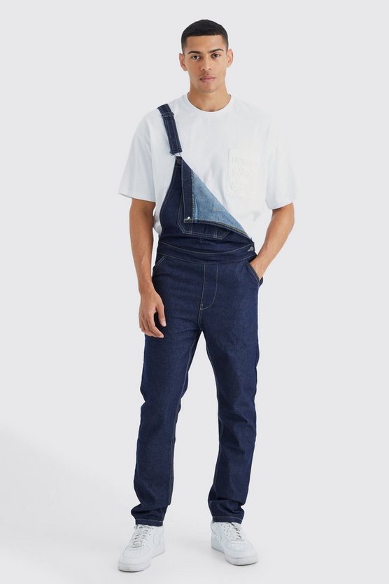 Lange Jeans-Latzhose