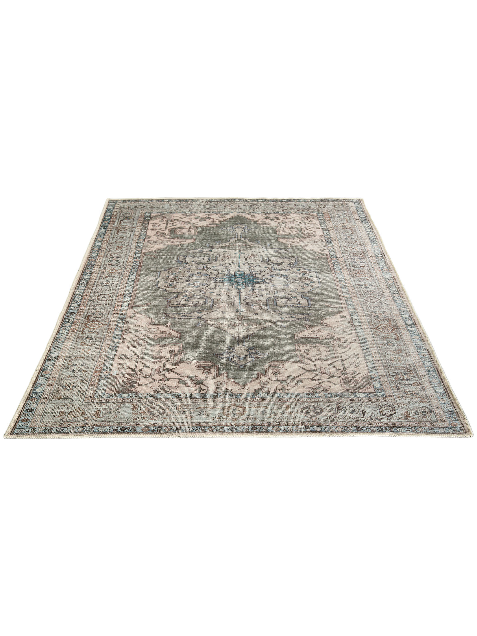 Montebello Vintage-Teppich, Grau-Grün