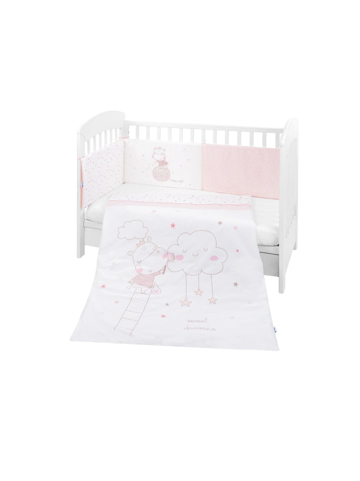 Kikkaboo Bettwäsche 4-teilig Decke in rosa günstig kaufen onesize