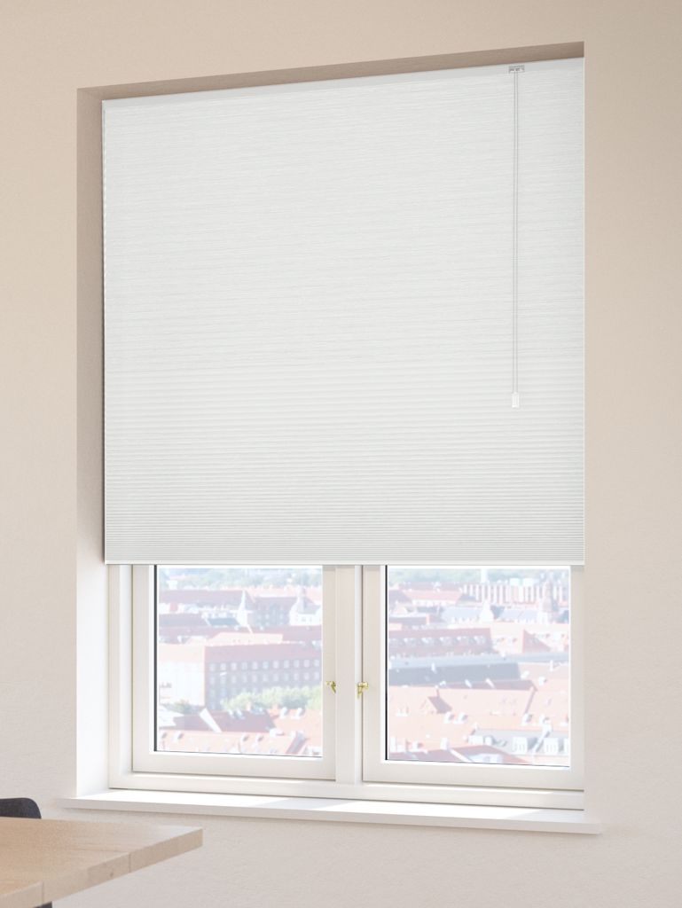 Roleta plisowana FUR 80x130cm ściemniająca podwójna biała