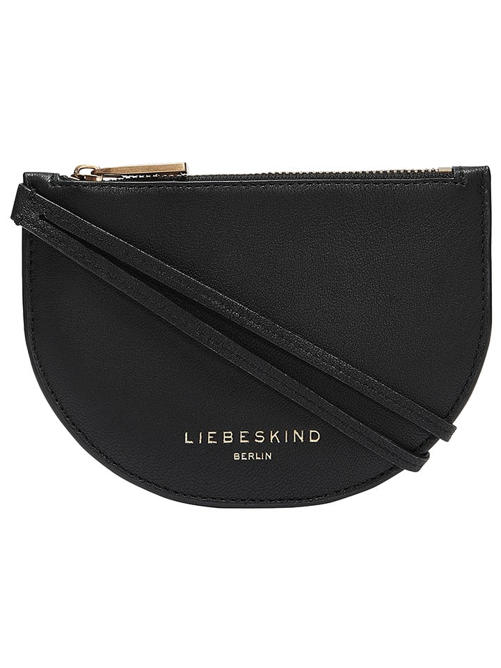 LIEBESKIND BERLIN Leder-Umhängetasche in Schwarz - (B)14 x (H)10 x (T)1 cm günstig kaufen onesize
