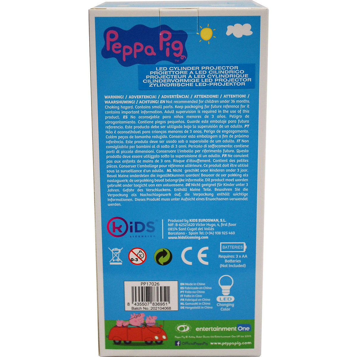 LED Projektionsnachtlicht Peppa Pig