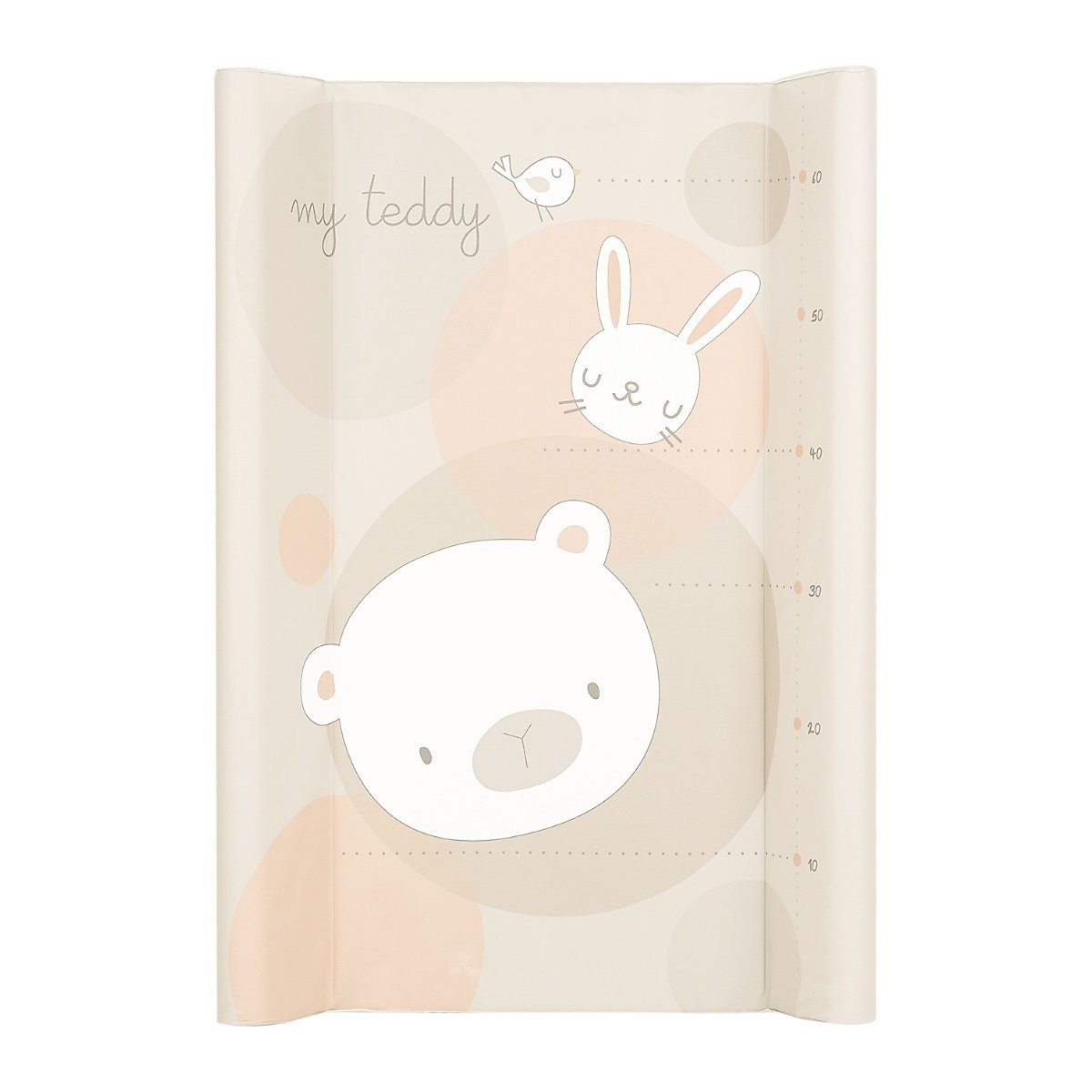 Wickelauflage Weich-PVC 70 x 50 cm erhöhter Rand, wasserdichter Bezug Wickelauflagen