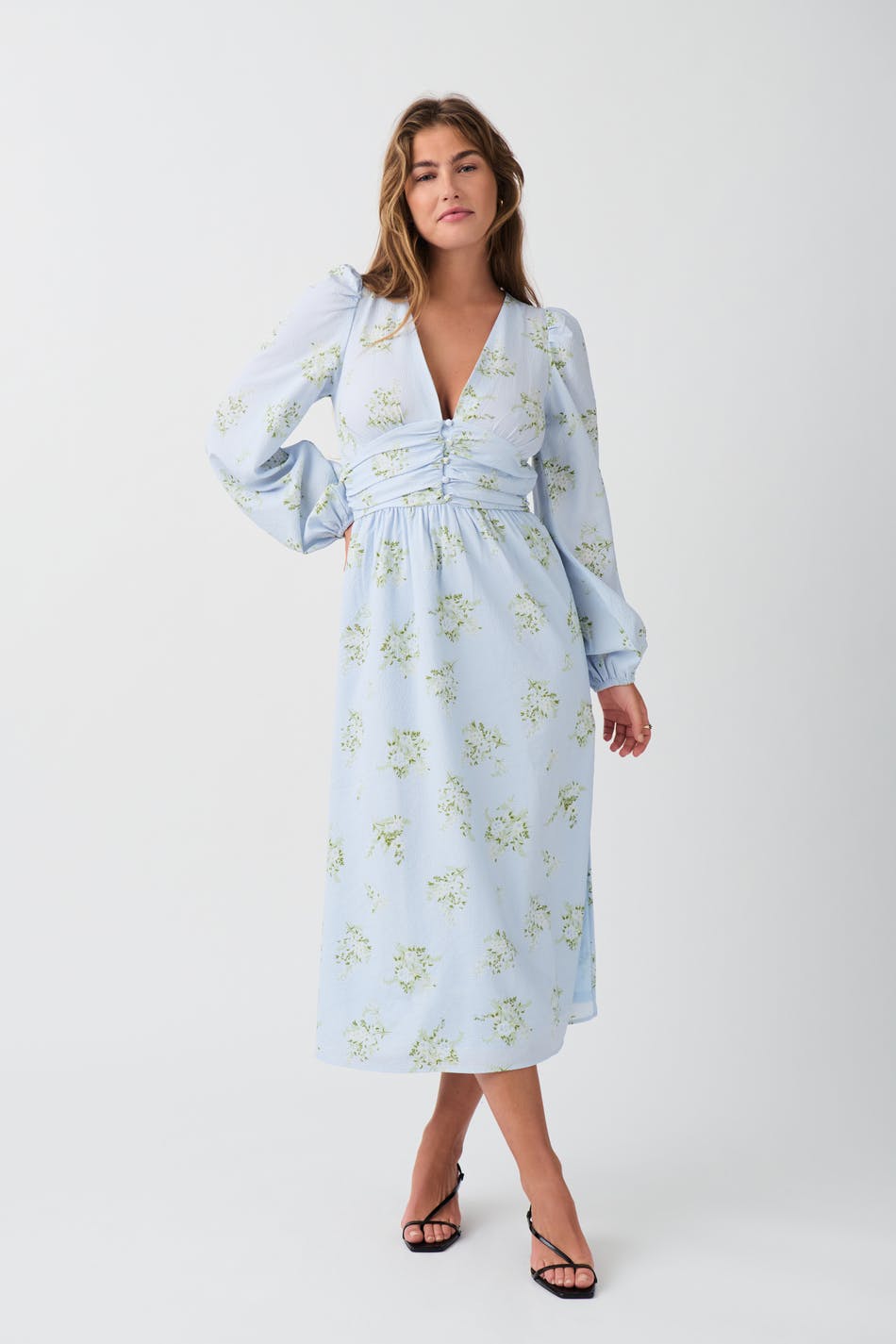Structure midi boho dress