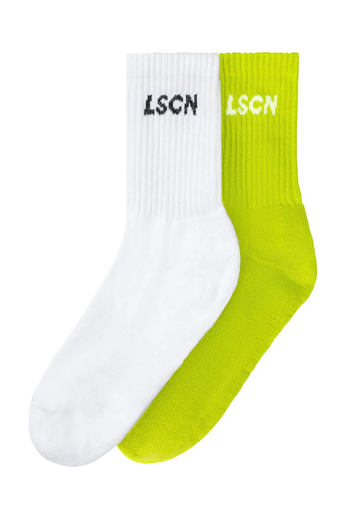 LSCN by LASCANA  Socken - Weiß - Unifarben