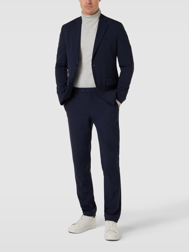 Slim Fit Anzughose mit Eingrifftaschen Modell 'brasilia' in marineblau