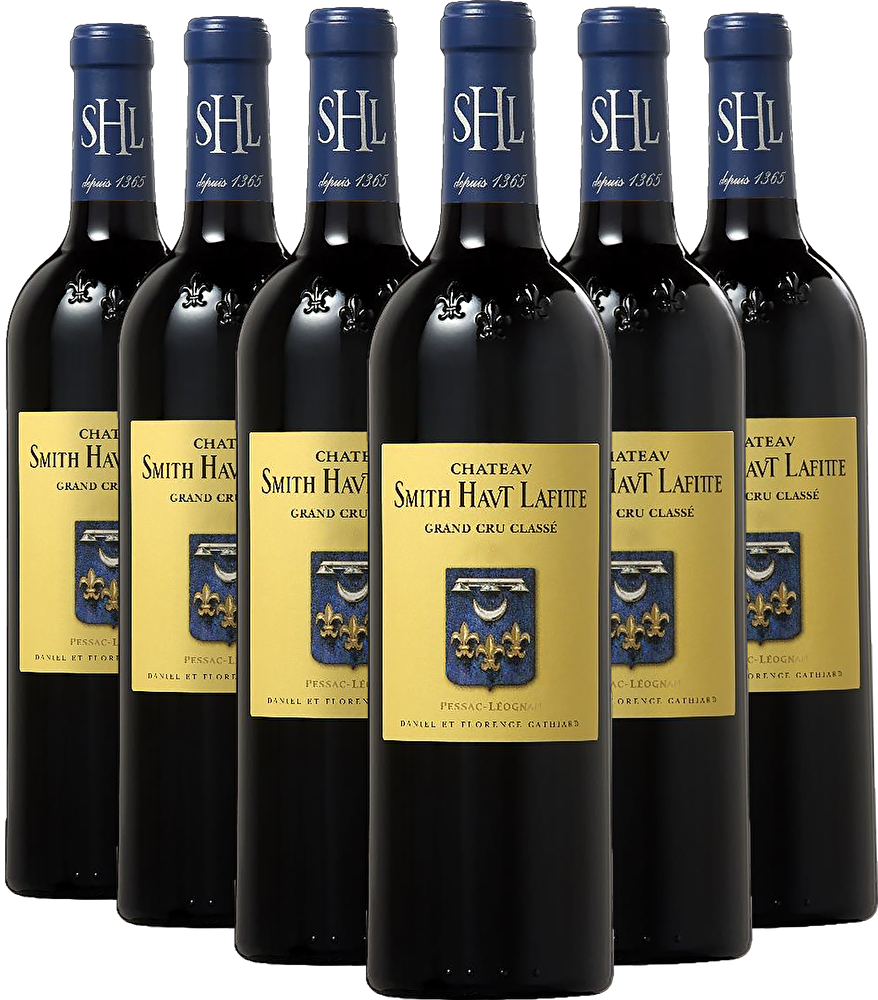 Château Smith Haut Lafitte 6 Flaschen Château Smith Haut Lafitte Rouge Grand Cru Classé 2022 in Holzkiste