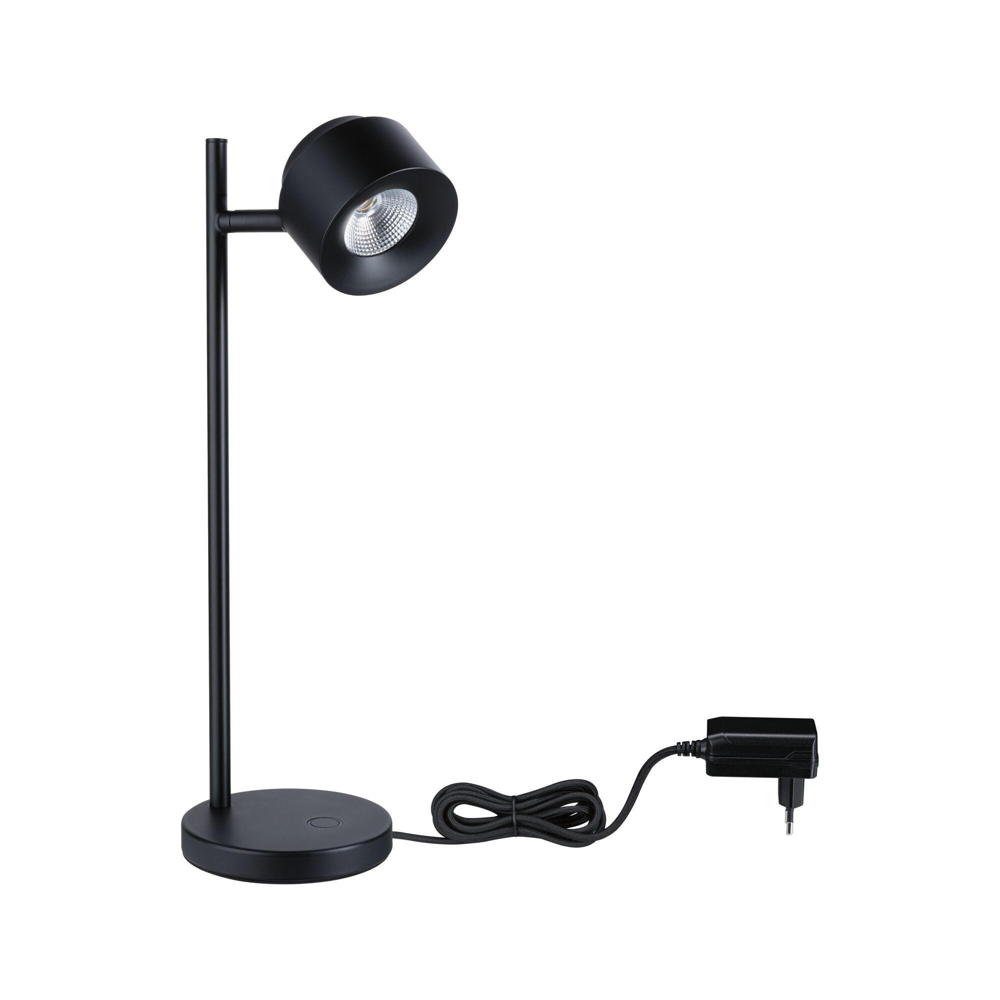 Paulmann LED Tischleuchte LED Tischleuchte Puric Pane in Schwarz 7W 400lm, keine Angabe, Leuchtmittel enthalten: Ja, fest verbaut, LED, warmweiss, Tischleuchte, Nachttischlampe, Tischlampe