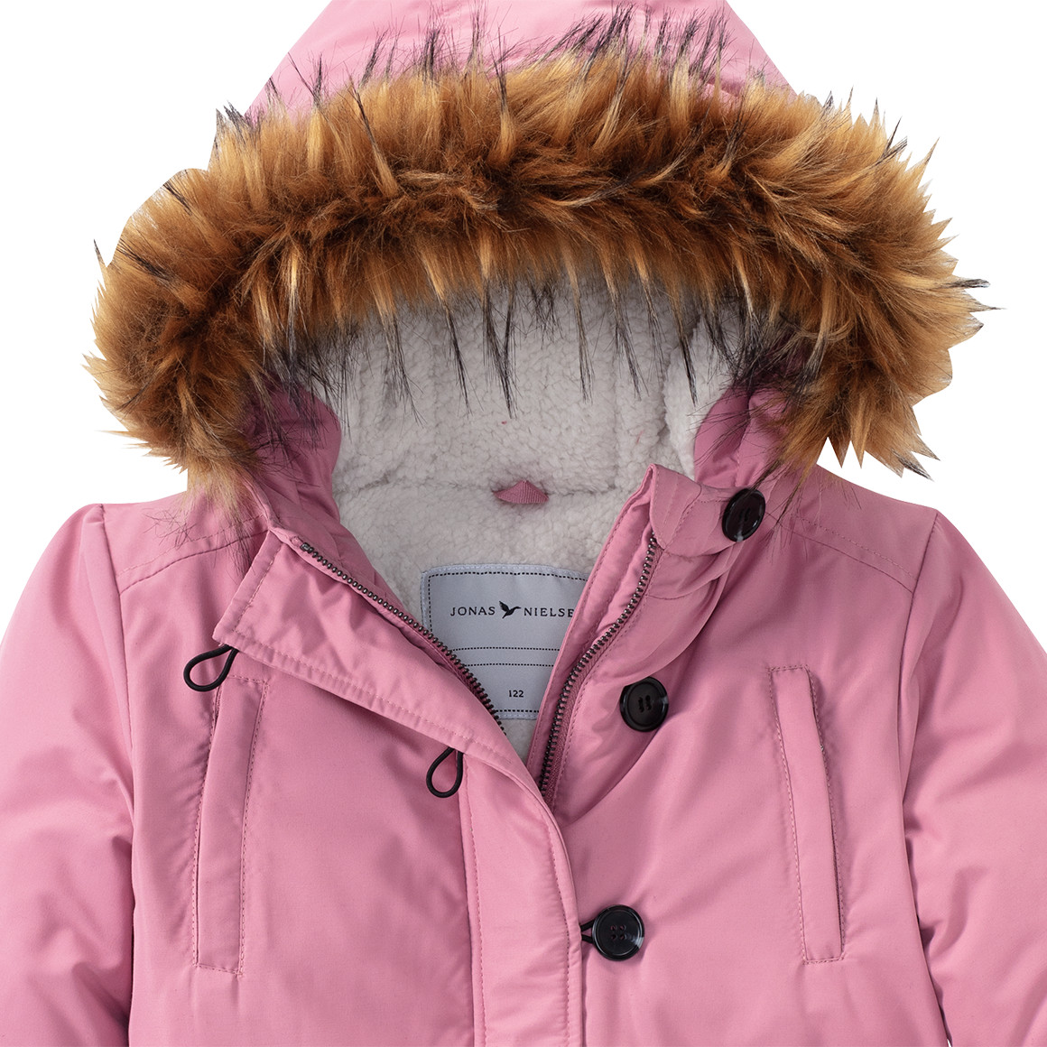 Mädchen Parka mit Fellimitat