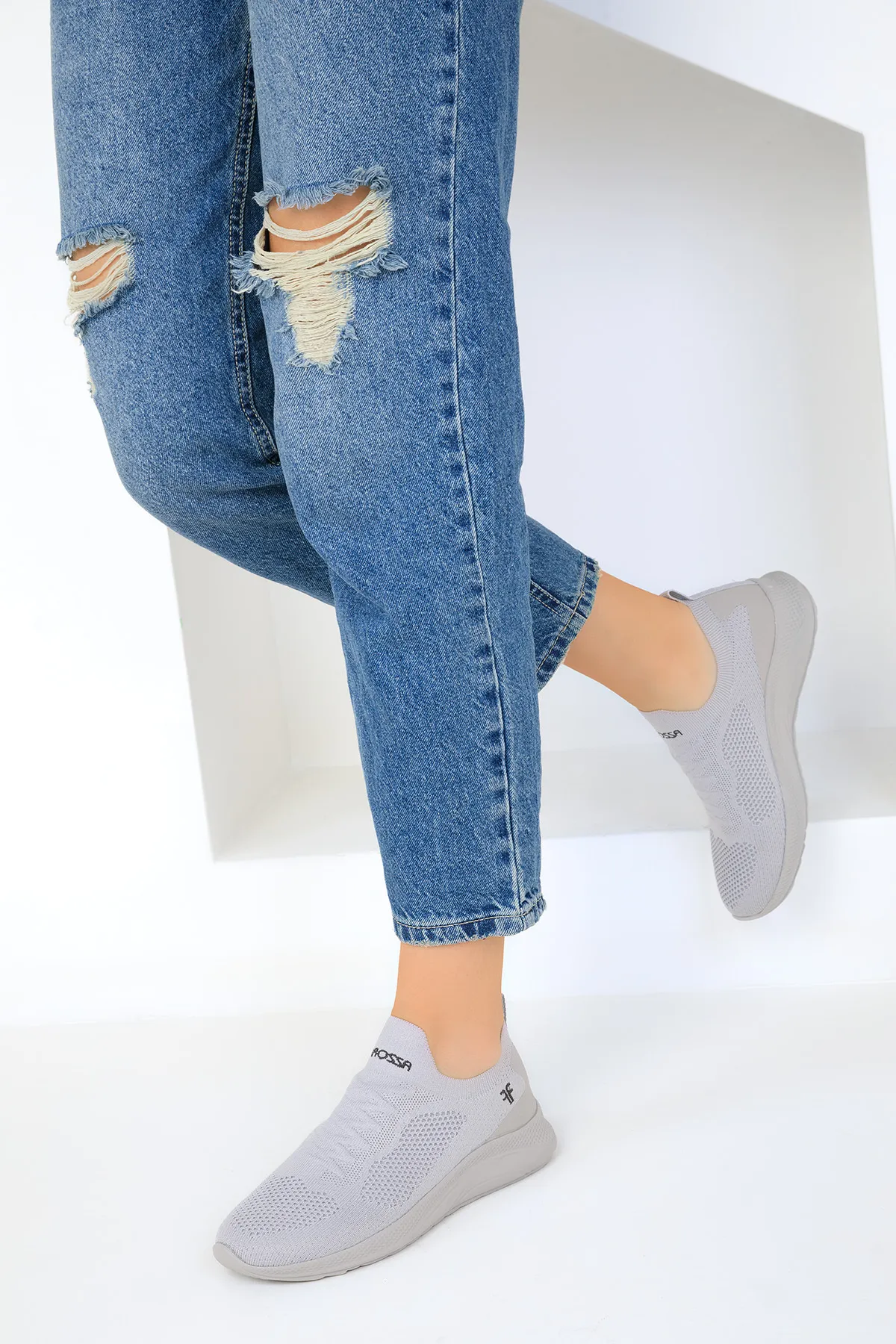 SOHO  Grauer Damen-Sneaker 16979