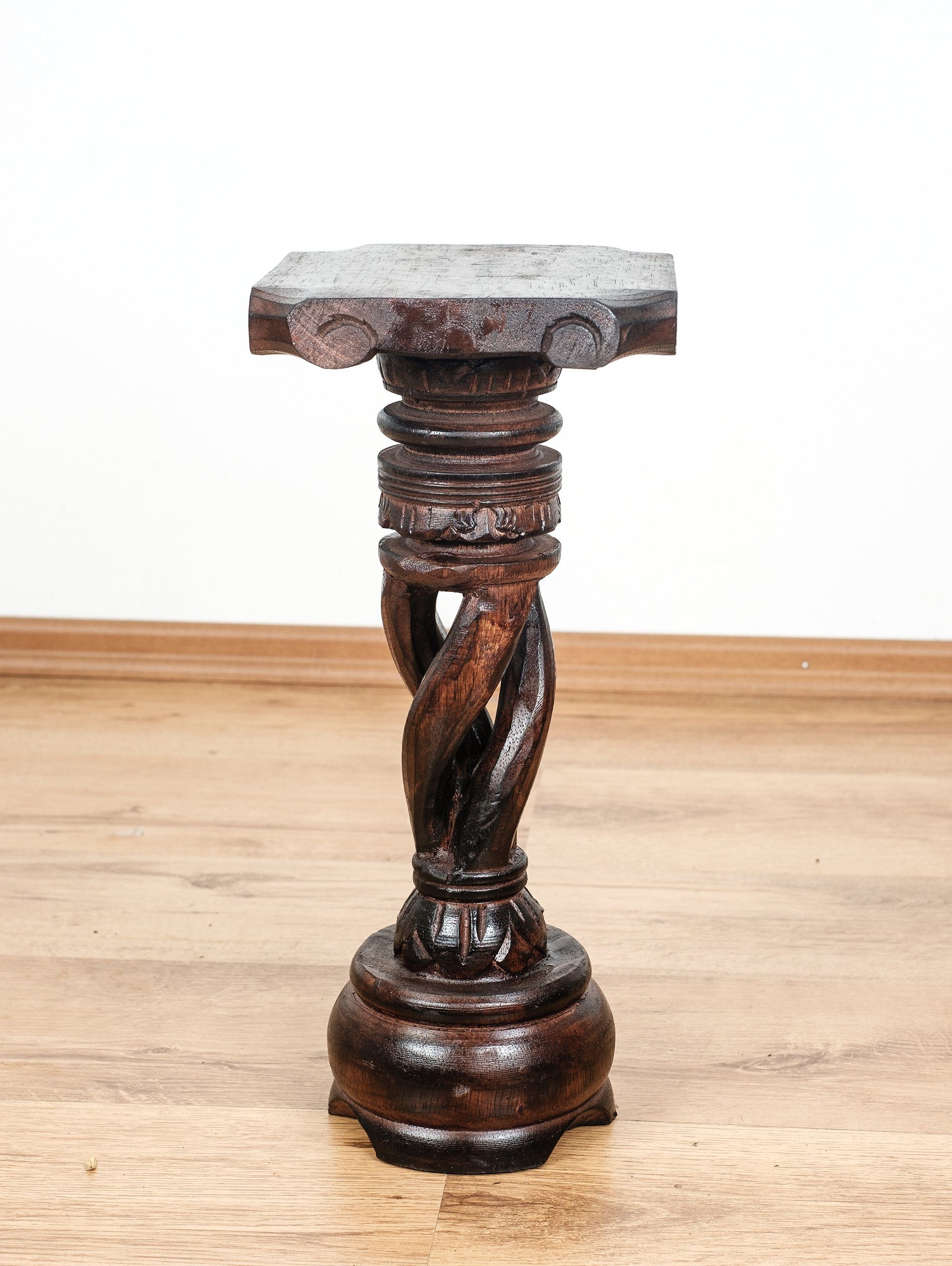 livasia Dekosäule Balinesische Säule aus Holz, gedreht, handgefertigt