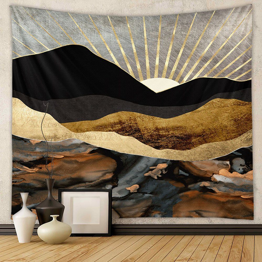 Wandteppich Wandteppich Hintergrund Wandteppich, Landschaft Wandteppich, Aphollod, Wandbehang Psychedelische Natur Landschaft Tapisserie Dekoration