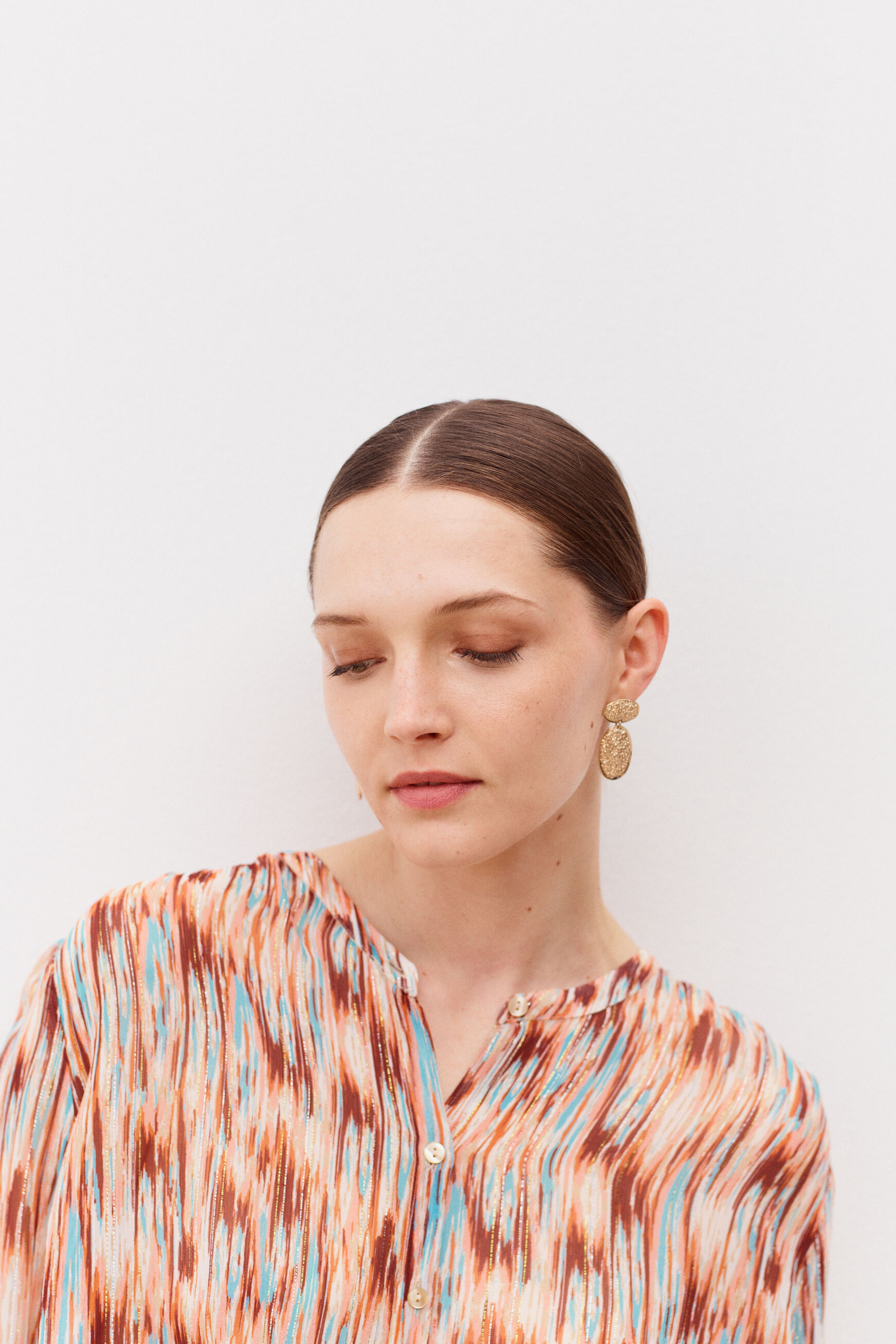 chemisier monica orange femme