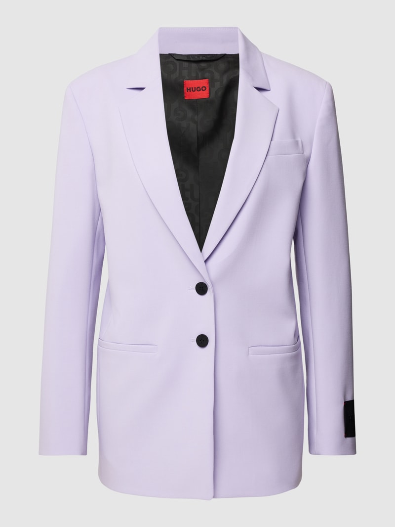 Blazer mit Label-Patch Modell 'AMYIA' in flieder
