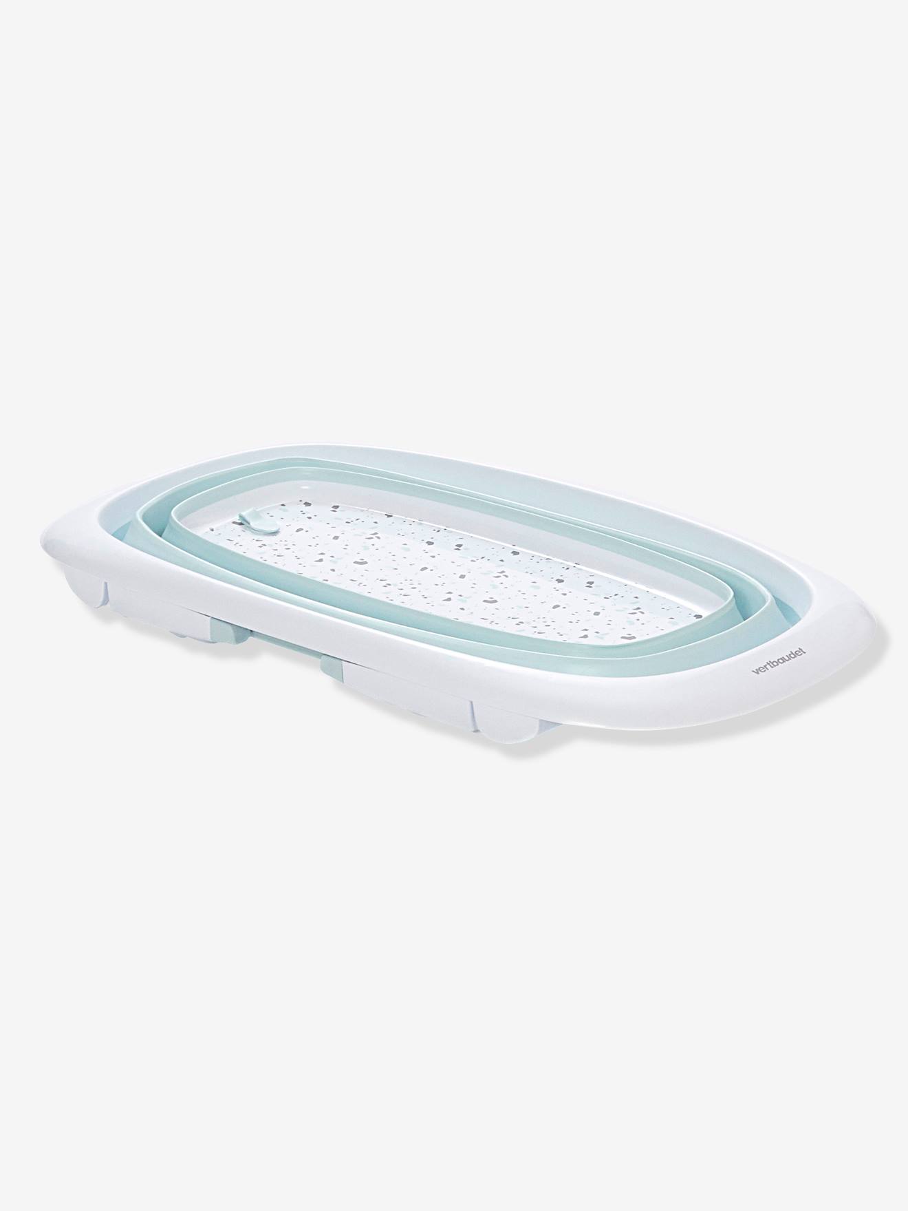 Vertbaudet Faltbare Baby Badewanne EASY TUB - aqua/weiß